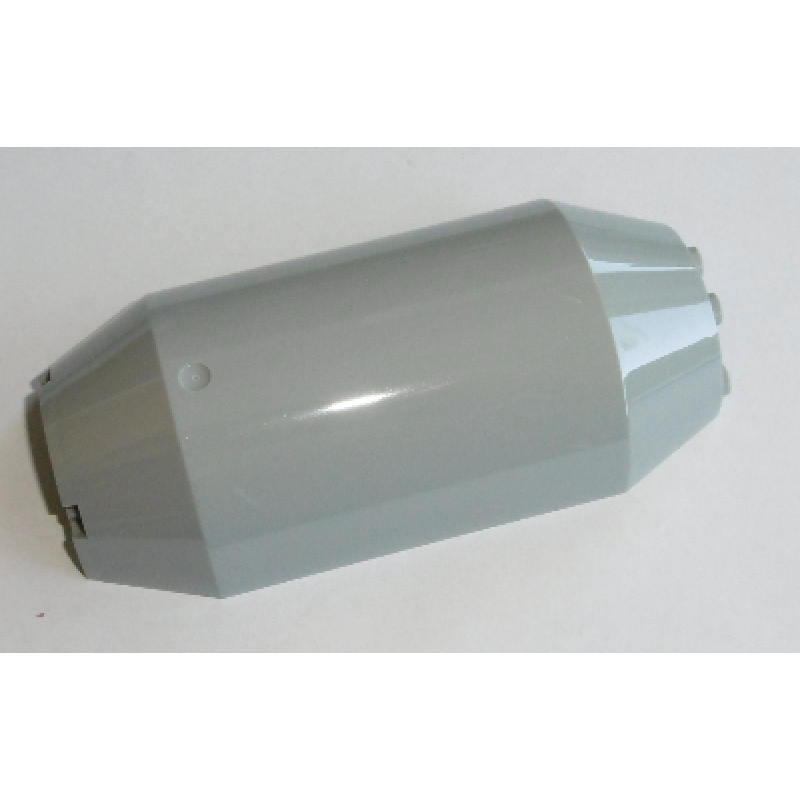 Cylinder Half 3x6x10 met 1x2 Inkeping Light Bluish Gray